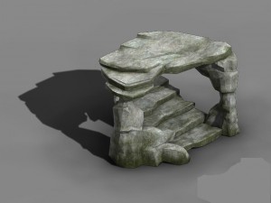 koike town - lanruo temple terrain shimen 3Dモデル