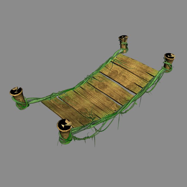 koike town - lanruo temple - vine bridge 3D Model .c4d .max .obj .3ds .fbx .stl .blend 