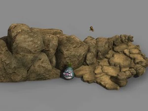 koike town - dirt road 3D Model