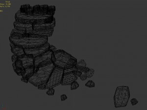 koike town - stairs - stone staircase 3D Model