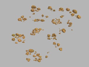 small stones 96 Model 3D