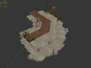 small - dock - dock 03 3D Model