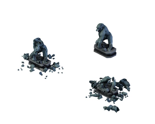 wicked creator - werewolf boss statues 01 3D Модель .c4d .max .obj .3ds .fbx .stl .blend 