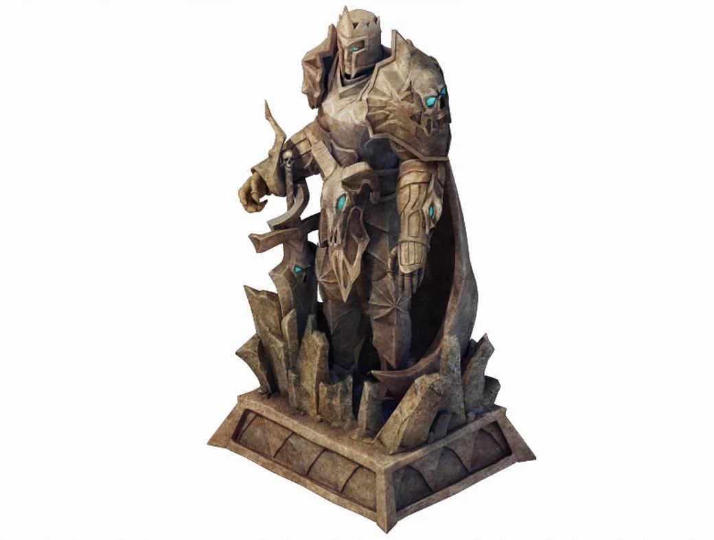 evil creator - stone - advanced death knight 03 3D Model .c4d .max .obj .3ds .fbx .stl .blend 