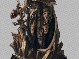 evil creator - stone - advanced death knight 03 Model 3D