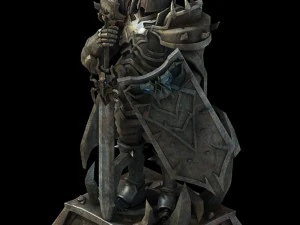 evil creator - stone - advanced death knight 04 3D Model