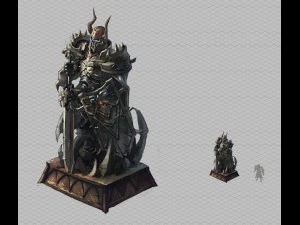 evil creator - stone - advanced death knight 04 3D Model