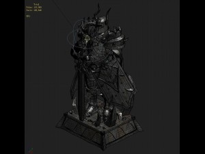evil creator - stone - advanced death knight 04 Model 3D