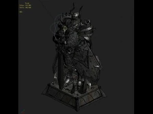 evil creator - stone - advanced death knight 04 3D Model