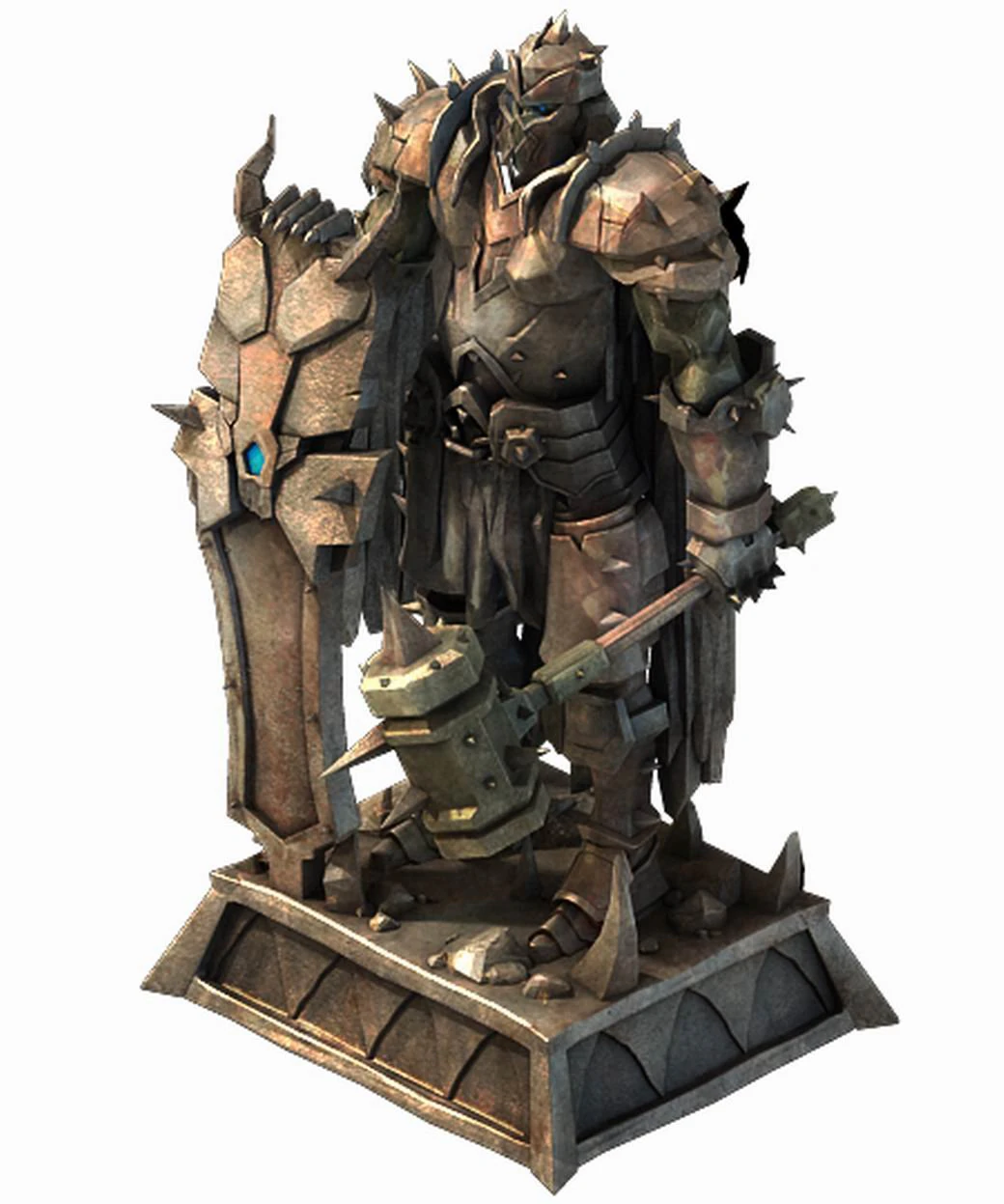 evil creator - stone - advanced death knight 05 3D Model .c4d .max .obj .3ds .fbx .stl .blend