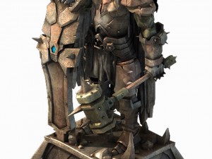 evil creator - stone - advanced death knight 05 3D Model