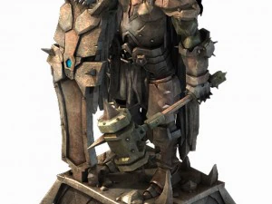 kwade schepper - steen - geavanceerde doodsridder 05 3D Model