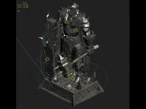 evil creator - stone - advanced death knight 05 3D Model