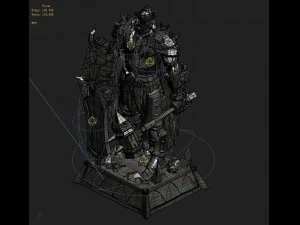 evil creator - stone - advanced death knight 05 3D Model