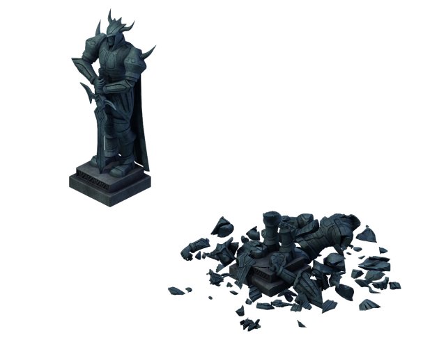 wicked creator - guardian statue 01 Model 3D .c4d .max .obj .3ds .fbx .stl .blend 