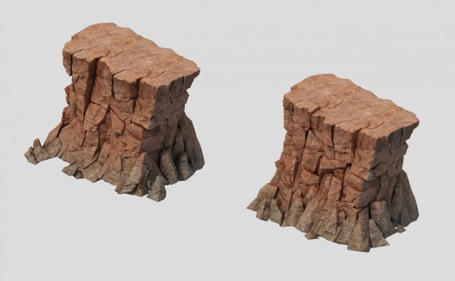 sennard - cliff 01 Model 3D .c4d .max .obj .3ds .fbx .stl .blend 