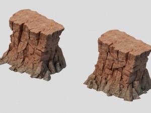sennard - cliff 01 3D Model