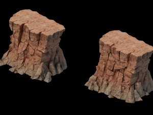 sennard - cliff 01 Model 3D