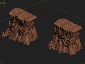 sennard - cliff 01 Model 3D