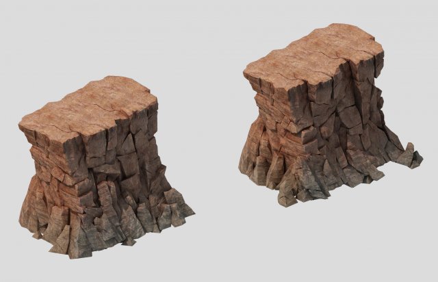 sennard - cliffs 02 Model 3D .c4d .max .obj .3ds .fbx .stl .blend 