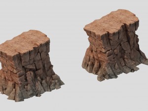sennard - cliffs 02 Modelo 3D