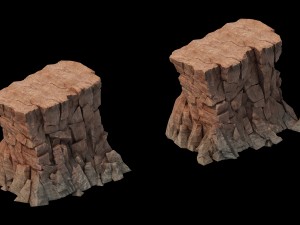 sennard - cliffs 02 Model 3D
