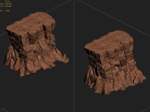sennard - cliffs 02 Model 3D