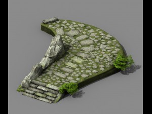 new village - pavement 3D Model
