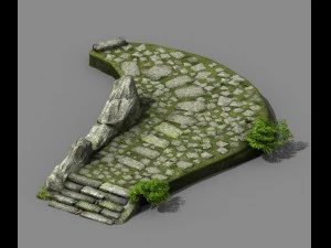 nouveau village - trottoir Modèle 3D