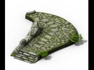 new village - pavement 3D Model