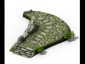 new village - pavement 3D Model