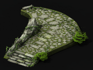 new village - pavement 3D Model