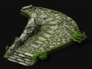 new village - pavement 3D Model