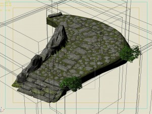 new village - pavement 3D Model