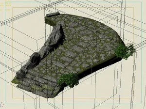 new village - pavement 3D Model
