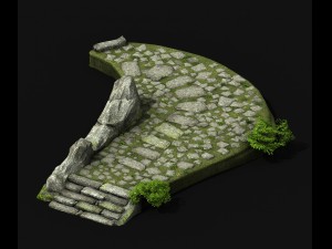 new village - pavement 3D Model