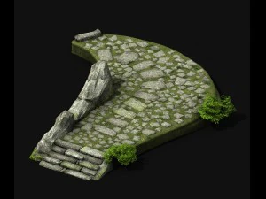 new village - pavement 3D Model