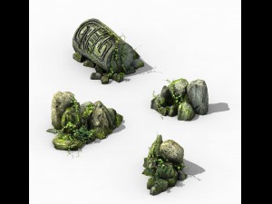 new village - stone carving 3D Model