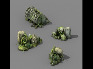 new village - stone carving 3D Model