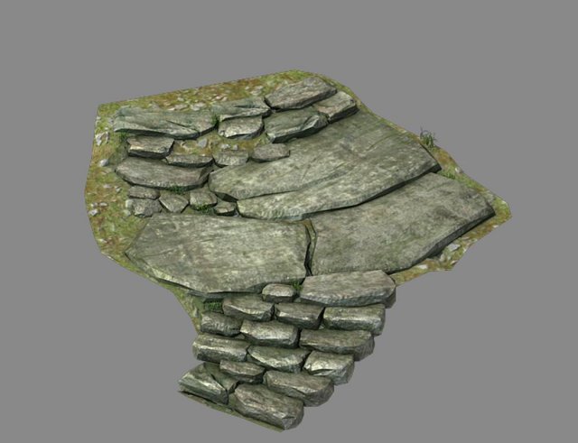 new village - stone steps 03 3D 모델 .c4d .max .obj .3ds .fbx .stl .blend 