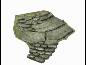 new village - stone steps 03 3D 모델