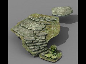 new village - stone steps 04 3Dモデル