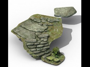 new village - stone steps 04 Modelo 3D