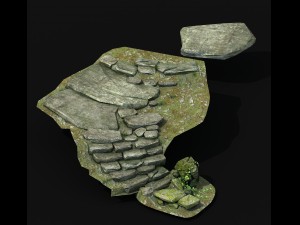 new village - stone steps 04 Modelo 3D
