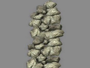 new village - stone steps 05 3D Model