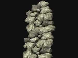 new village - stone steps 05 3D Model