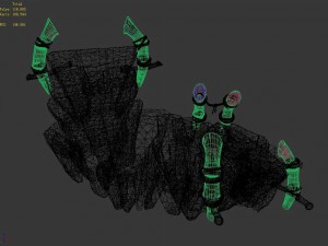 new village - stone bridge Modèle 3D