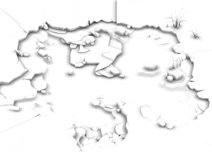 deep in the snowy mountains - lake 32 3D Model