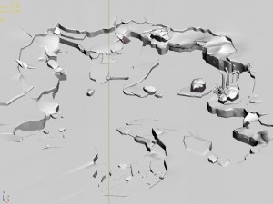 deep in the snowy mountains - lake 32 3D Model