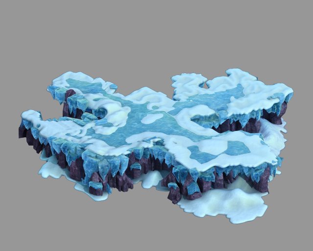 deep in the snow mountains - rocks 0363 Modelo 3D .c4d .max .obj .3ds .fbx .stl .blend 